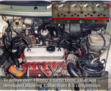 Turbo engine with boost valve