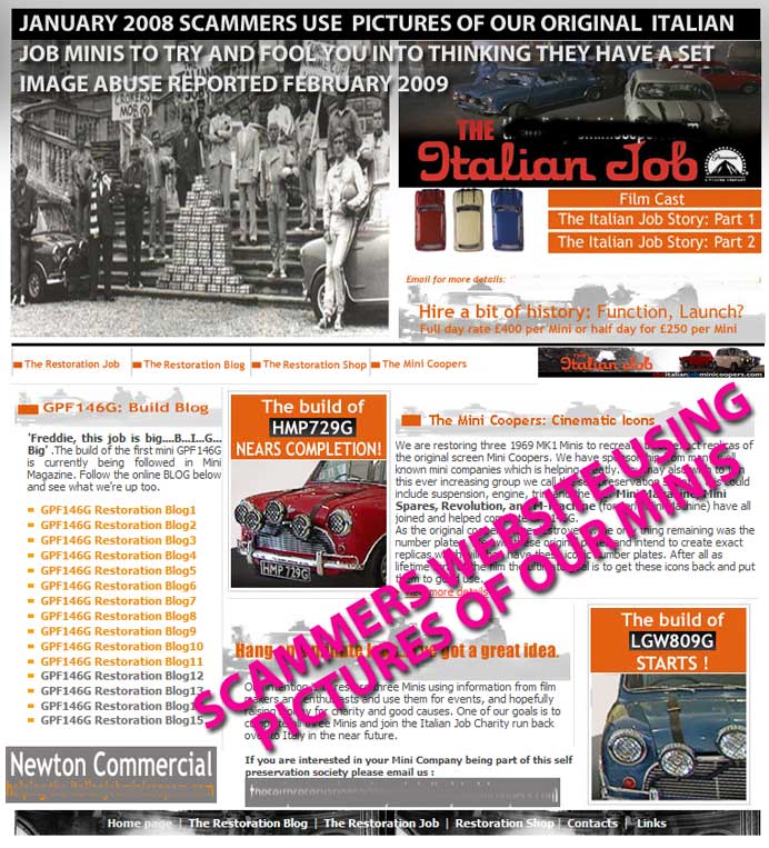 scammers use pictures of our minis
