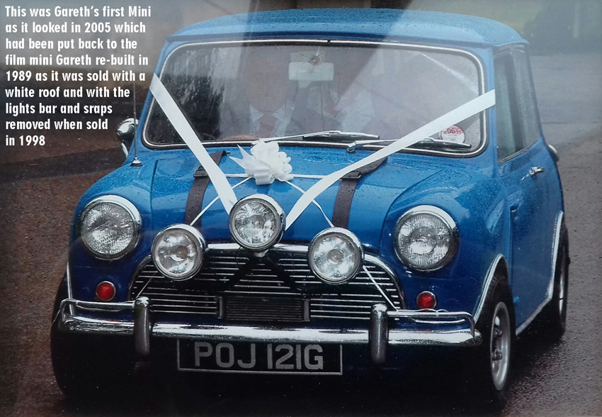 Gareth Davies first car a morris mini cooper 998