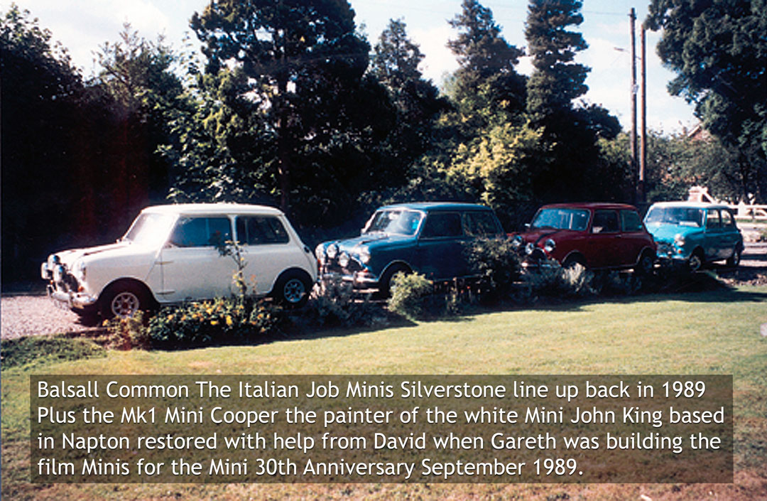 The Italian Job Minis Silverstone line up 1989