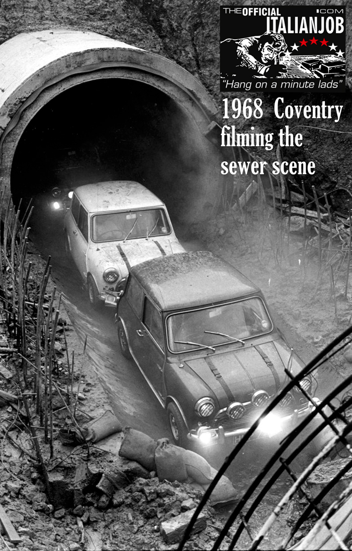 Filming Coventry Sewer 1968