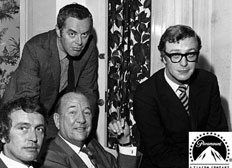 Tony Beckley Michael Deeley Noel Coward, and Michael Caine 1968