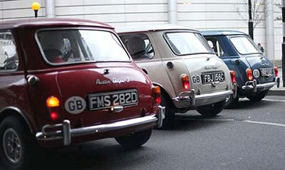 The Real Official Italian Job Minis in London 