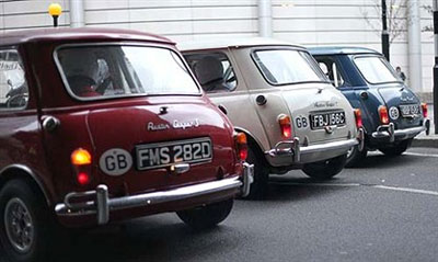 The Real Official Italian Job Minis in London